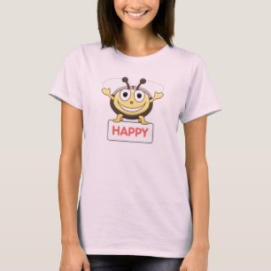 Cute Cartoon Bee Happy Tanktop Tanktop