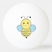 Cute Cartoon Bee Pingpongballen (Achterkant)