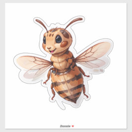 Cute Cartoon Bee Sticker