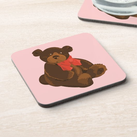 Cute cartoon beer bier onderzetter (Linkerzijde)