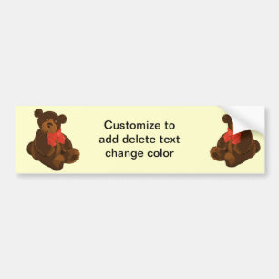 Cute cartoon beer bumpersticker