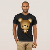Cute Cartoon Beer Cub T-Shirt (Voorkant volledig)