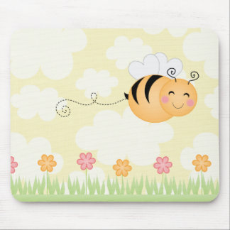 Cute cartoon bij- en bijenkasten mousepad muismat