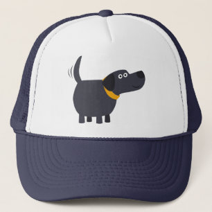 Cute Cartoon Black Labrador Pet
