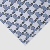 Cute Cartoon Blue Octopus Pattern Tissuepapier (Detail)