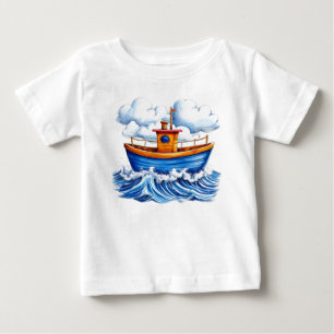 🚤 Cute Cartoon Boot Baby Avonturen Cadeau ✨