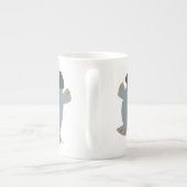 Cute Cartoon Bouncing Cochon Os Chine Mug (Dos)