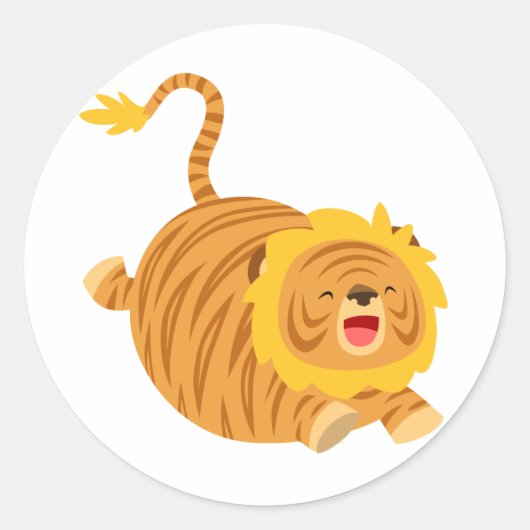Cute Cartoon Bouncy Liger Sticker (Voorkant)