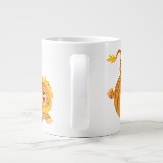 Cute Cartoon Bouncy Liger T-Shirt Jumbo Mok (Achterkant)