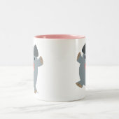 Cute Cartoon Bouncy Pig Mok (Center)