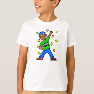 Cute Cartoon Boy Winner Afbeelding T-shirt