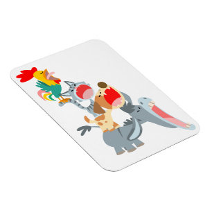 Cute Cartoon Bremen Town Musicians Flexible Magnet Magneet