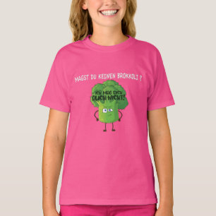 Cute Cartoon Broccoli Je houdt niet van Broccoli T-shirt