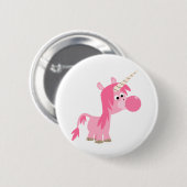 Cute Cartoon Bubble Gum Unicorn Button Badge (Voorkant /achterkant)