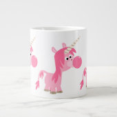 Cute Cartoon Bubble Gum Unicorn Jumbo Mok (Voorkant)