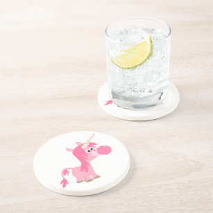 Cute Cartoon Bubble Gum Unicorn Onderzetter