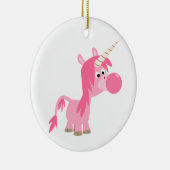 Cute Cartoon Bubble Gum Unicorn Ornament (Rechts)