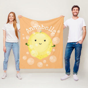 Cute cartoon bubbles afbeelding fleece deken