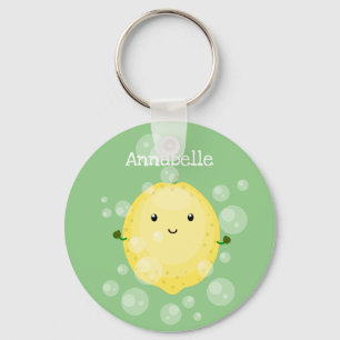 Cute cartoon bubbles afbeelding sleutelhanger