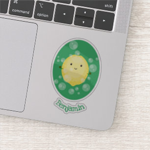 Cute cartoon bubbles afbeelding sticker