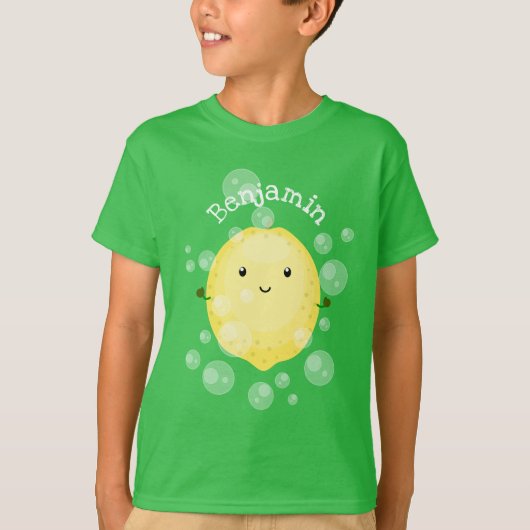 Cute cartoon bubbles afbeelding t-shirt (Voorkant)