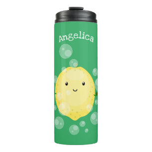 Cute cartoon bubbles afbeelding thermosbeker
