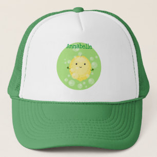 Cute cartoon bubbles afbeelding trucker pet