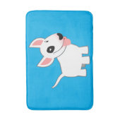 Cute Cartoon Bull Terrier Badmat (Voorkant Verticaal)