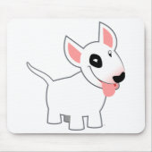 Cute Cartoon Bull Terrier Mousepad Muismat (Voorkant)