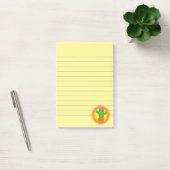 Cute Cartoon cactus met roze bloemen Post-it® Notes (Kantoor)