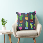 Cute Cartoon Cactus Pattern Kussen (Stoel)