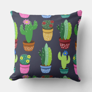 Cute Cartoon Cactus Pattern Kussen