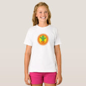 Cute Cartoon Cactus T-shirt (Voorkant volledig)