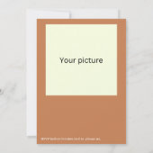 Cute cartoon camel foto verjaardaguitnodiging kaart (Achterkant)