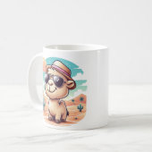 Cute Cartoon Camel Mug - Drôle Desert Coffee Cup (Devant gauche)