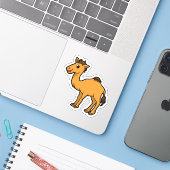 Cute Cartoon Camel Stickers (Laptop met iPhone)