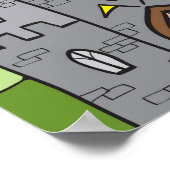 Cute Cartoon Castle Poster (Hoek)