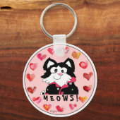 Cute Cartoon Cat Accessoires Sleutelhangers (Voorkant)