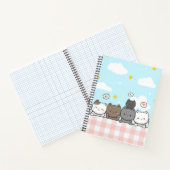 Cute Cartoon Cat Notebook  Notitieboek (Binnen)
