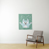 Cute Cartoon Cat Wandkleed (In situ)