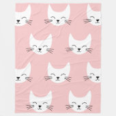 Cute cartoon Cats Seamless Pattern Fleece Deken (Voorkant)