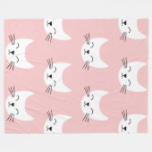 Cute cartoon Cats Seamless Pattern Fleece Deken (Voorkant (Horizontaal))