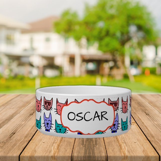 Cute Cartoon Cats Voerbakje (Creator heeft geüpload)