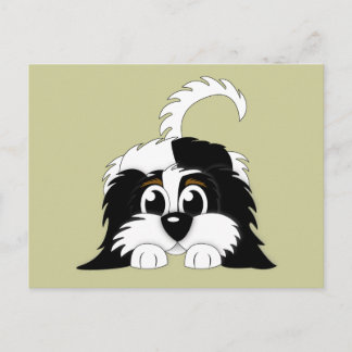 Cute Cartoon Cavachon Briefkaart