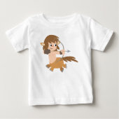Cute Cartoon Centaur Sagittarius Ruffle T-Shirt (Voorkant)