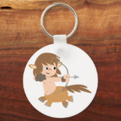 Cute Cartoon Centaur Sagittarius Sleutelhanger (Voorkant)