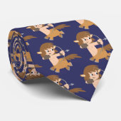 Cute Cartoon Centaur Sagittarius Stropdas (Opgerold)