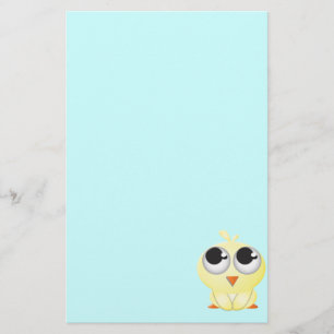 Cute Cartoon Chick Briefpapier