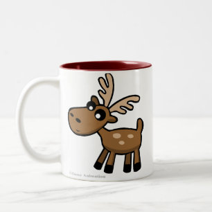 Cute cartoon chocolade Moose uit de Canadese Mok