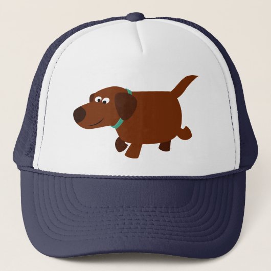 Cute Cartoon Chocolate Labrador Pet (Voorkant)